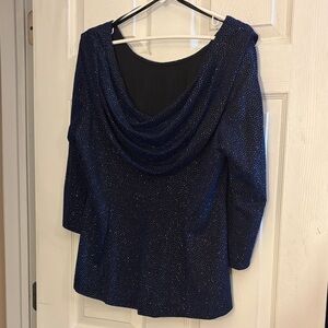 R&M Richards Midnight Blue Shimmer Top